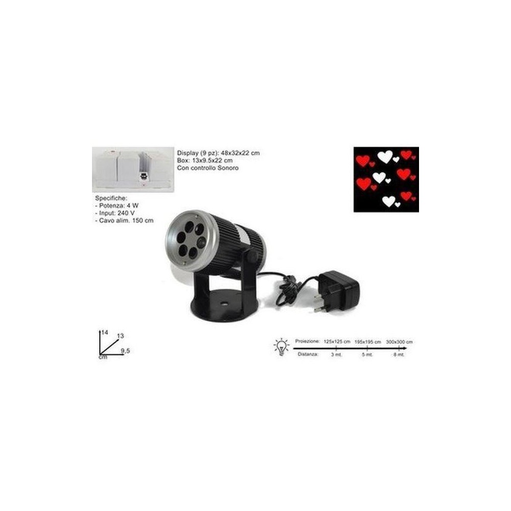 PROIETTORE LED CCONTROLLO SON